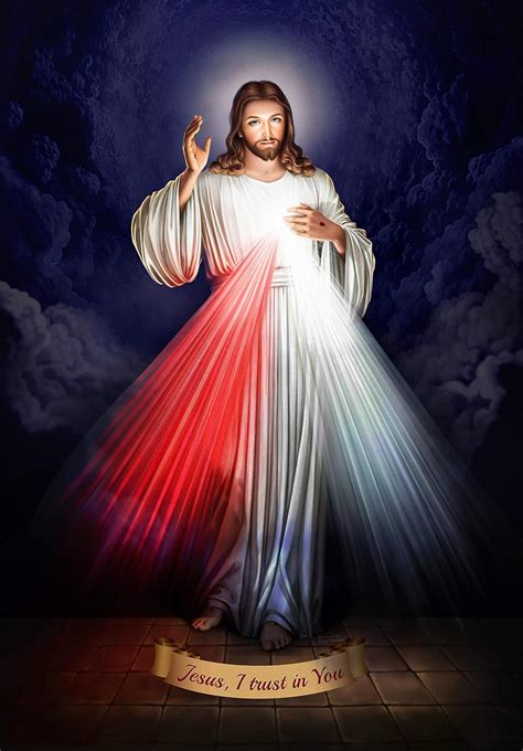 The Divine Mercy Image Of Jesus Christ 8 X 10 Inch Divine