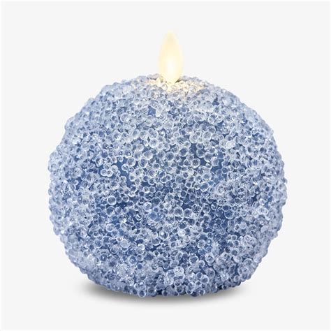 Amazon Luminara Flameless Candle Crystal Beads Glitter Sphere