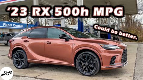 2023 Lexus Rx500h Mpg Test Real World Highway Fuel Economy Youtube