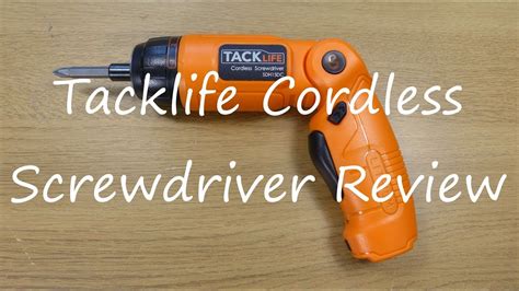 Tacklife Cordless Screwdriver Sdh13dc 36v Li Ion Review Youtube