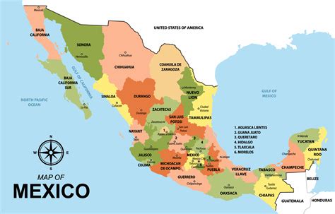 mexico país mapa 21610571 Vector en Vecteezy