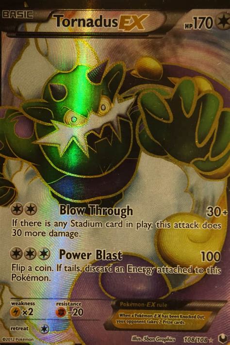 Tornadus EX 108 108 Full Art Pocket Monster