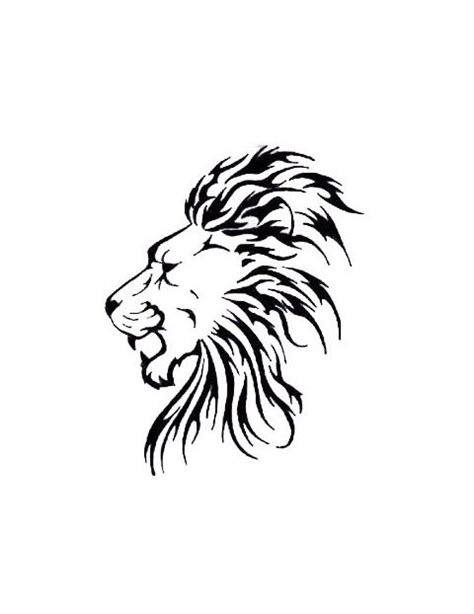 34 best Lion Tattoo Outline images on Pinterest | Simple lion tattoo ...