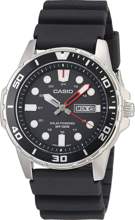 Amazon Casio Men S Solar Powered Stainless Steel Quartz Resin