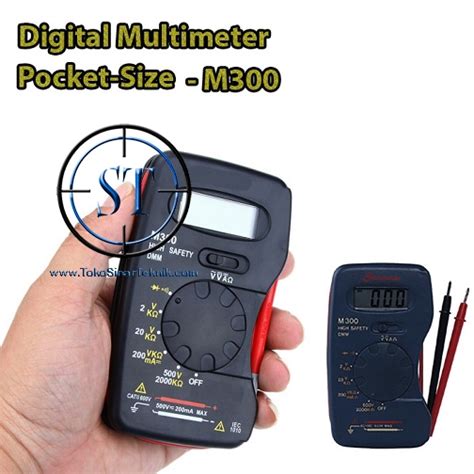 Jual Mini Digital Multimeter M300 Multitester Portable Test Voltmeter Ammeter With Buzzer Ac Dc