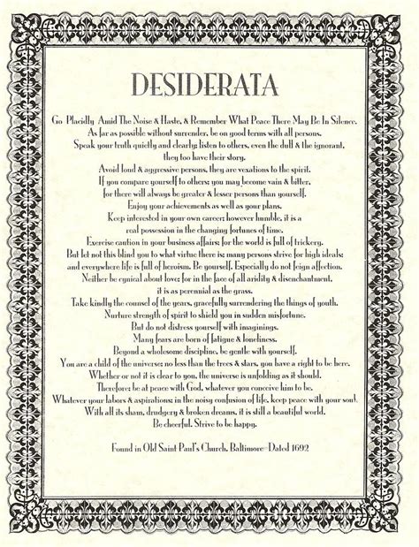 Celtic Border Desiderata Mixed Media By Desiderata Gallery Fine Art America