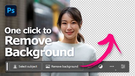 How To Remove Background In Photoshop In One Click With Contextual Task Bar Youtube