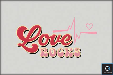 Love Rocks SVG File Graphic by CitraGraphics · Creative Fabrica