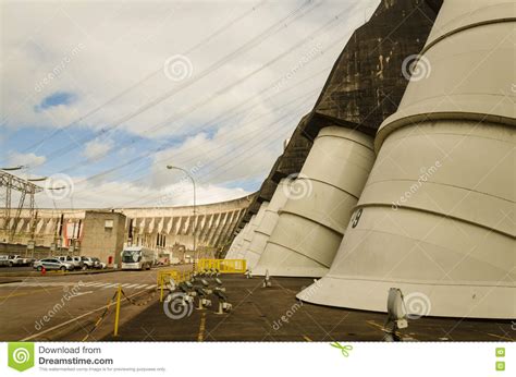 Pianta Di Forza Idroelettrica Di Itaipu Fotografia Stock Editoriale