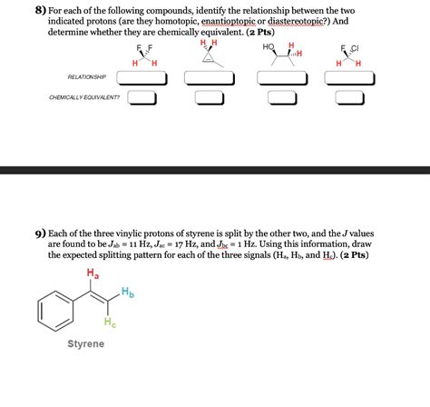 Solved 8 For Each Of The Following Compounds Identify The Chegg