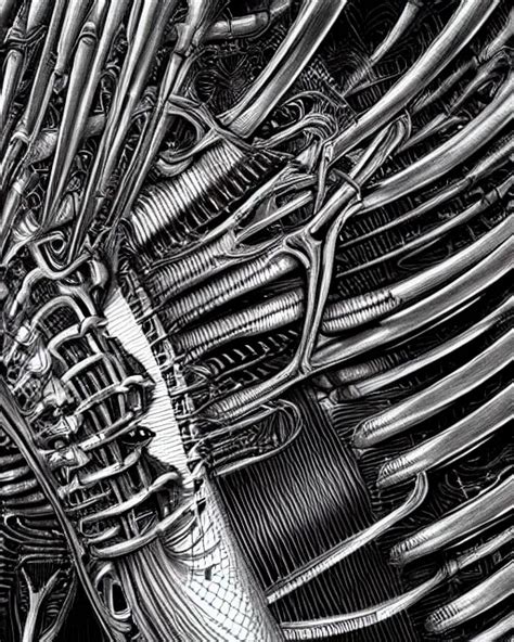 Comb By Hr Giger Biomechanical K Hyper Detailed Stable Diffusion