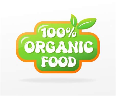 Premium Vector Organic Food Label Or Sticker