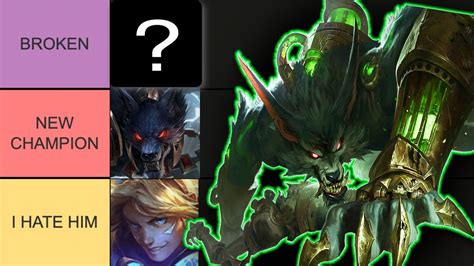 WILD RIFT TIER LIST 3 4C UPDATED BEST CHAMPIONS ON THE NEW PATCH