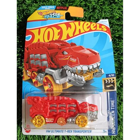 Hot WHEELS HW ULTIMATE T REX TRANSPORTER RED LET S RACE DINO Shopee Malaysia