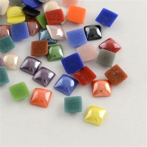 Square Cabochons Domed Square Flatbacks Flat Back Squares Etsy