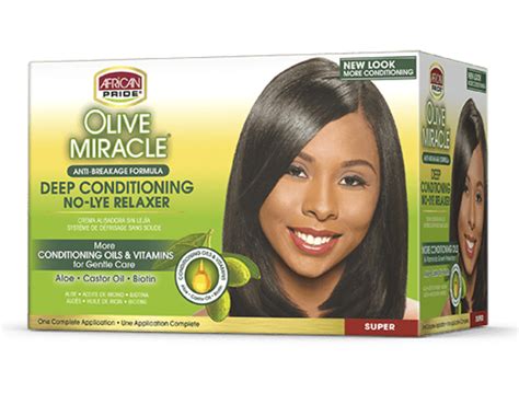 African Pride Olive Miracle Super Relaxer Kit Afro Caribbean