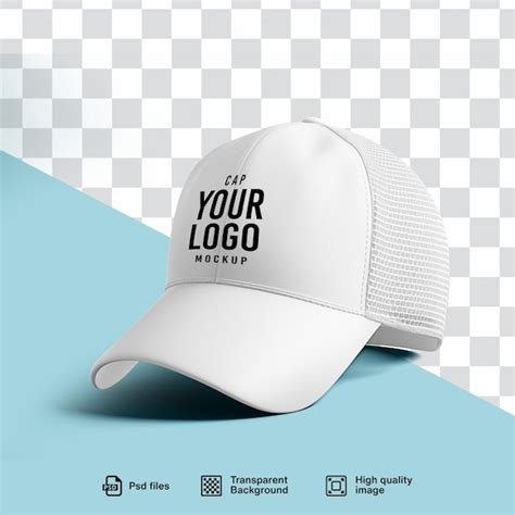 Premium Psd White Baseball Cap Mockup