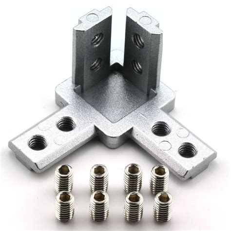 Buy 4 Pack 3030 Series 3 Way End Corner Bracket Connector With Screws