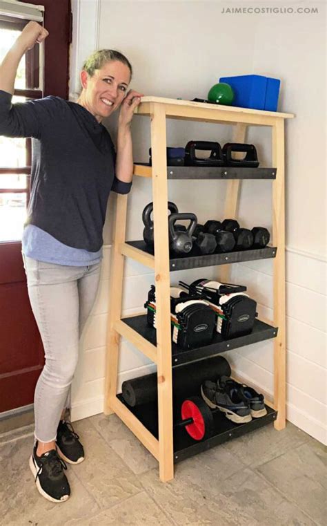 Diy Weight Storage Shelf With Plans Jaime Costiglio