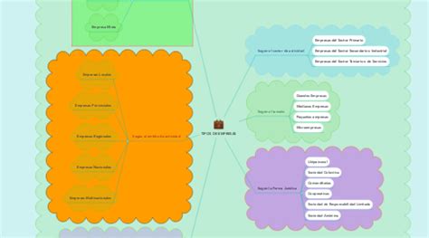 Tipos De Empresas Mindmeister Mapa Mental