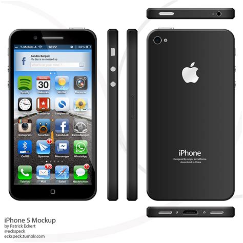 Beautiful iPhone 6 concept with iOS 6, 4-inch screen (Image)