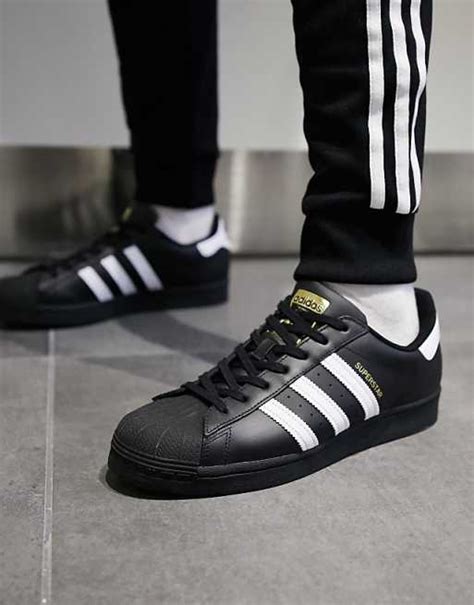 Zapatillas Negras De Adidas Originals Superstar Asos