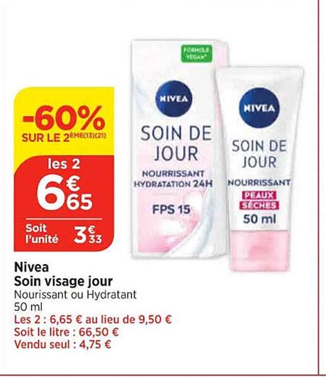 Promo Nivea Soin Visage Jour Chez Maximarch Icatalogue Fr