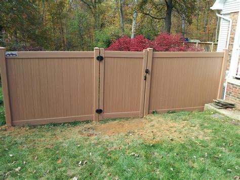 Dark Brown Vinyl Fence Panels Leohope