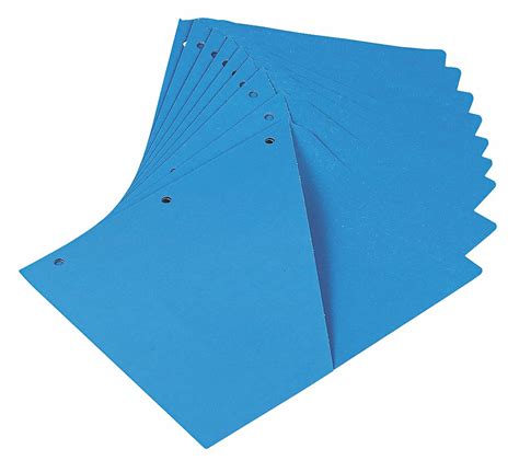 UNIVERSAL ONE Binder Pockets, Blue, 8 1/2 in x 11 in, 10 PK - 45GZ11 ...