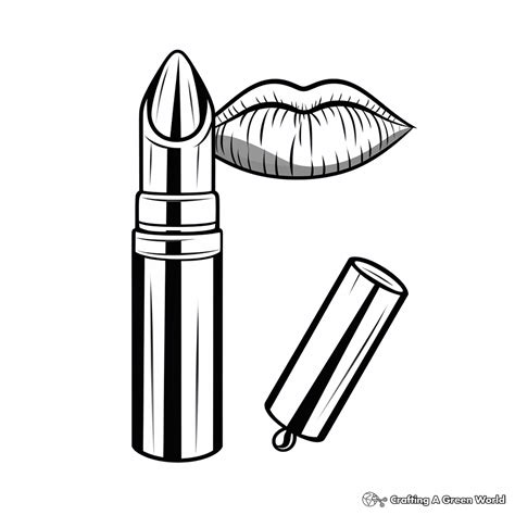 Lipstick Coloring Pages Free And Printable