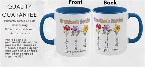 Custom Birth Month Birth Flower Mug Plant Mom Mug Mothers Day T