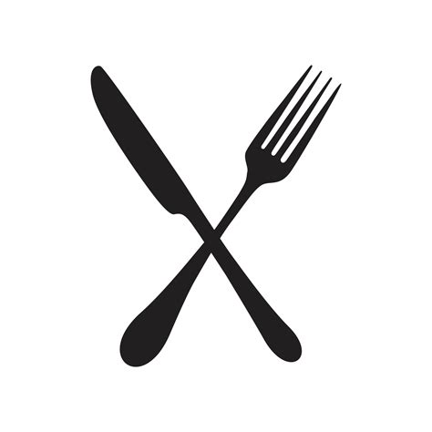 Fork And Knife Icon Vector Solid Illustration Pictogram Isolated