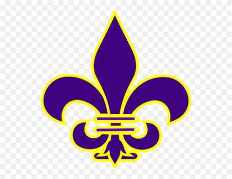 Purple And Gold Fleur De Lis Clipart 154355 Pinclipart