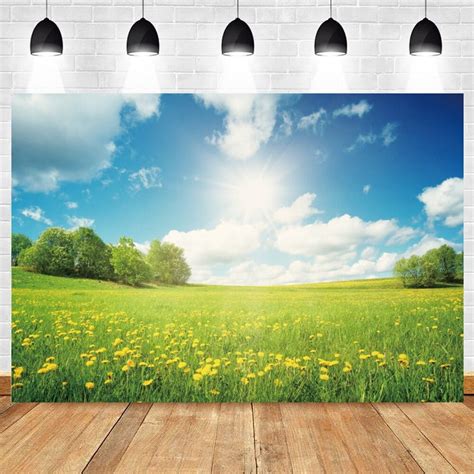 Landscape Spring Tree Green Nature Scenery Flower Grassland Sky Cloud