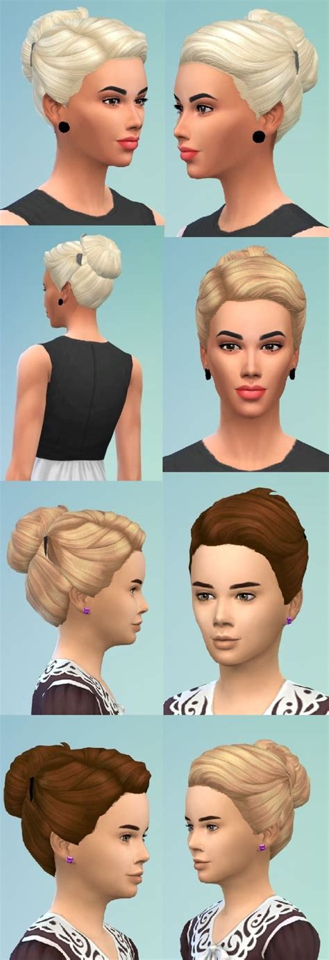 Glowworm S Cc Finds S Hairstyles Girly Sims Studio