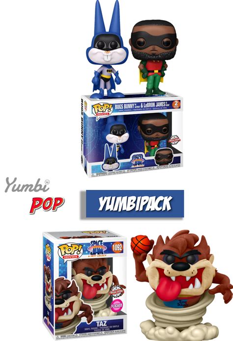 Yumbipack Funko Pop Lebron Bugs Bunny Taz Flocked Space Jam A