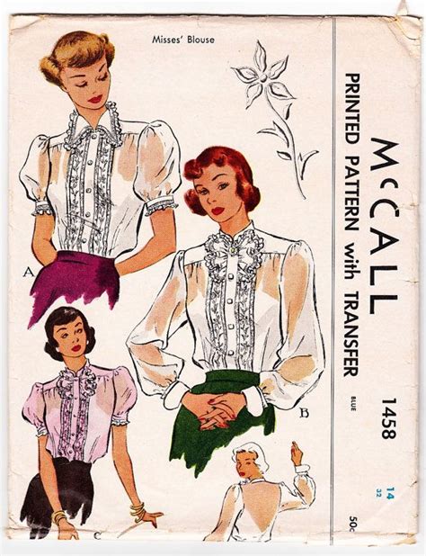 Vintage Mccall Uncut Sewing Pattern Misses Etsy In