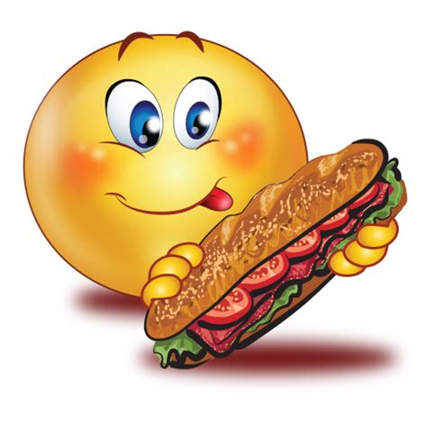 Party Eating Sandwich Emoji