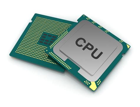 Chip De Cpu De Ilustra O D Unidade De Processador Central Em Fundo