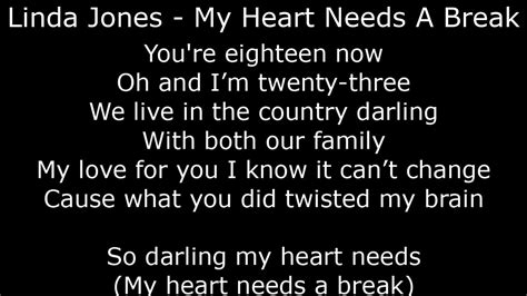 Northern Soul Linda Jones My Heart Needs A Break With Lyrics