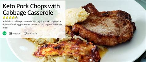 Keto Pork Chops with Cabbage Casserole | Lowcarber | Copy Me That