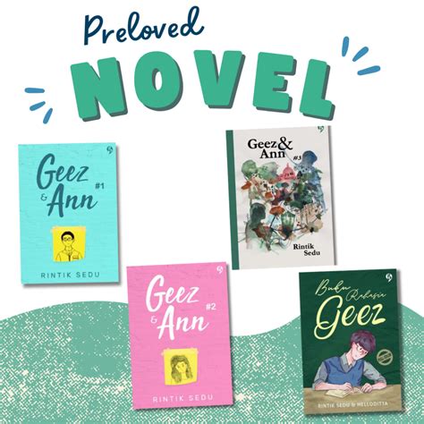 Jual PRELOVED 4 NOVEL BUKU GEEZ ANN 1 GEEZ ANN 2 GEEZ ANN