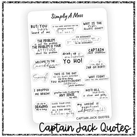 Captain Jack Quotes - Etsy