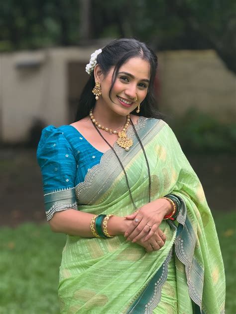 lakshmi niwas serial fame divya pugaonkar shared green saree photos on