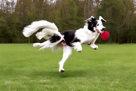 Slow Motion Border Collie Catching Frisbee · Creative Fabrica