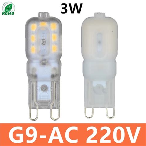 2021 G9 Led Bulb 3w Ac 220v 230v G9 Lamp Led Bulb Smd 2835 Ledlamp G9 Light Replace 25w Halogen