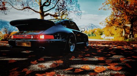 Fondos de pantalla coche Forza Horizon 4 otoño Porsche 911 Turbo