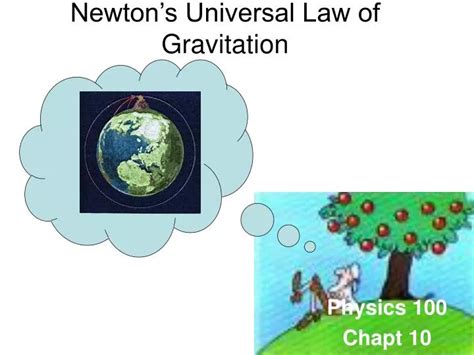 Ppt Newtons Universal Law Of Gravitation Powerpoint Presentation