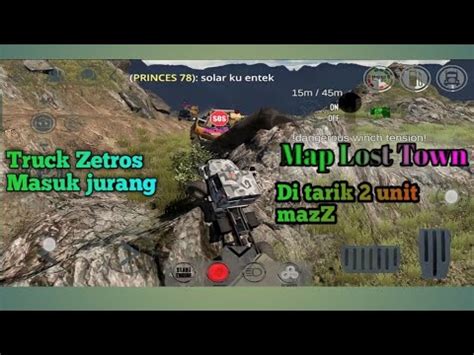 Mabar Truck Zetros Terperosok Di Jurang Map Lost Town Game Offroad RTHD