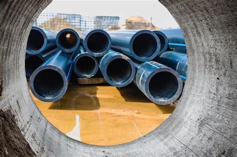 Water Pipes For Drinking Water Supply At A Construction Site